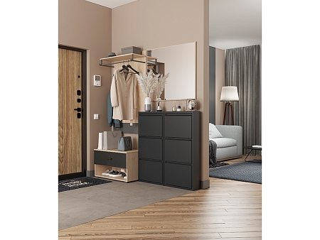 Обувница Практик ОМ-5 белая