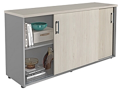 Шкаф NWT 0714 белое дерево/серый